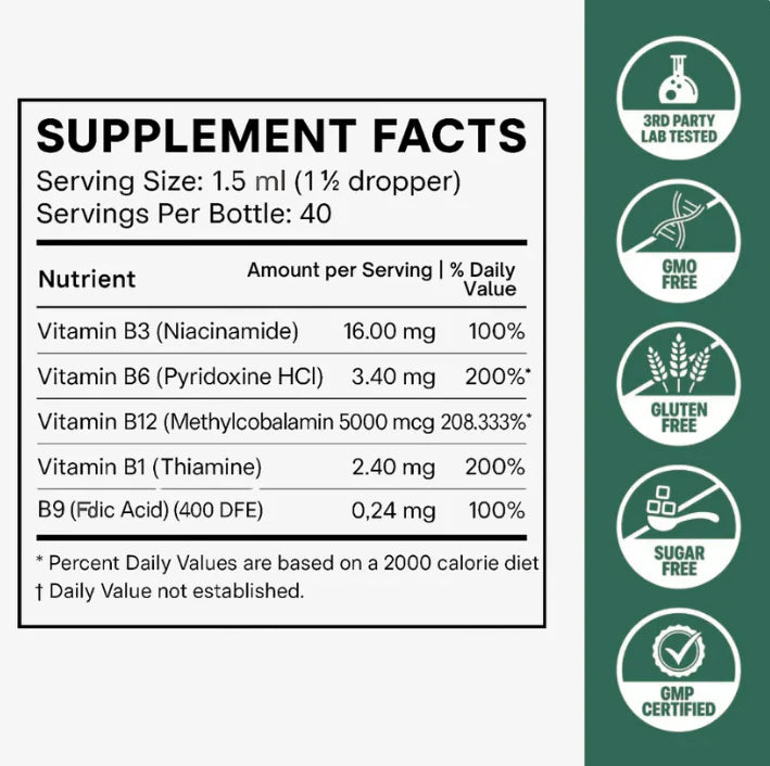 B-Complex Methylated Drops