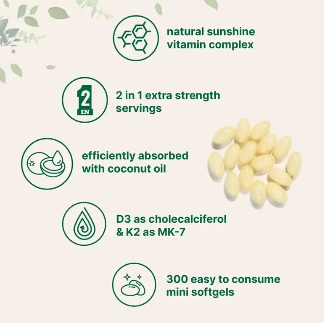 D3 + K2 (MK7) with Coconut Oil